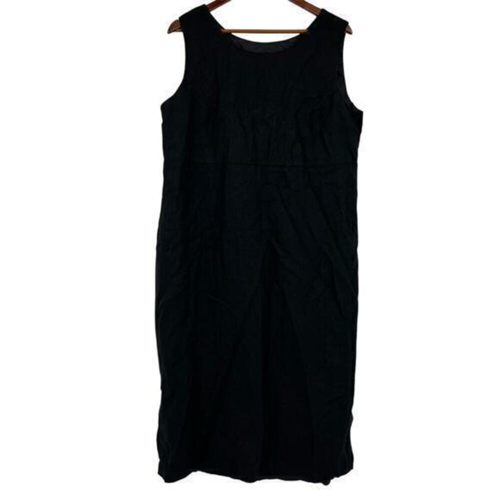Sag Harbor linen blend plus size pullover sleeveless lightweight dress size 16